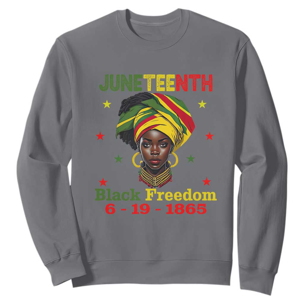 Juneteenth Black Freedom Sweatshirt Since 1865 For African Women Black Pride TS01