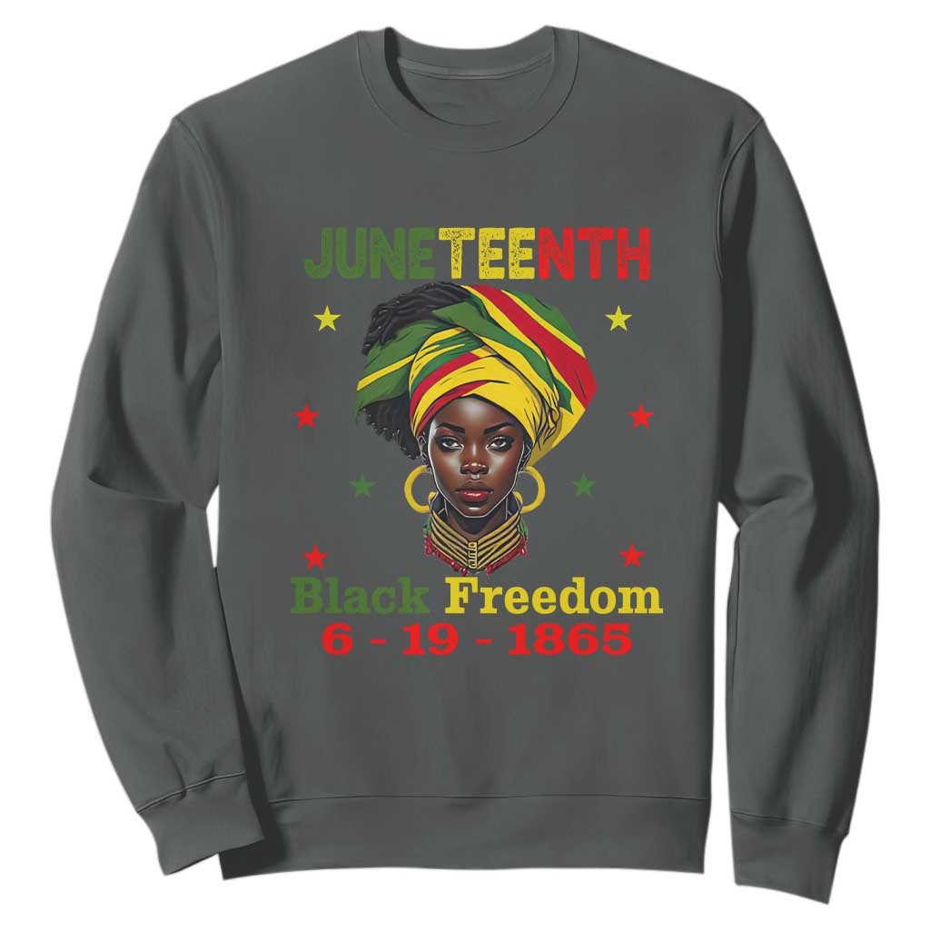 Juneteenth Black Freedom Sweatshirt Since 1865 For African Women Black Pride TS01