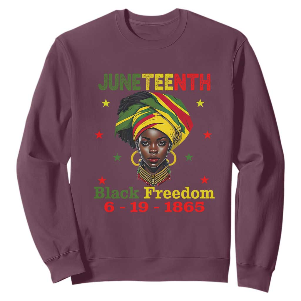 Juneteenth Black Freedom Sweatshirt Since 1865 For African Women Black Pride TS01