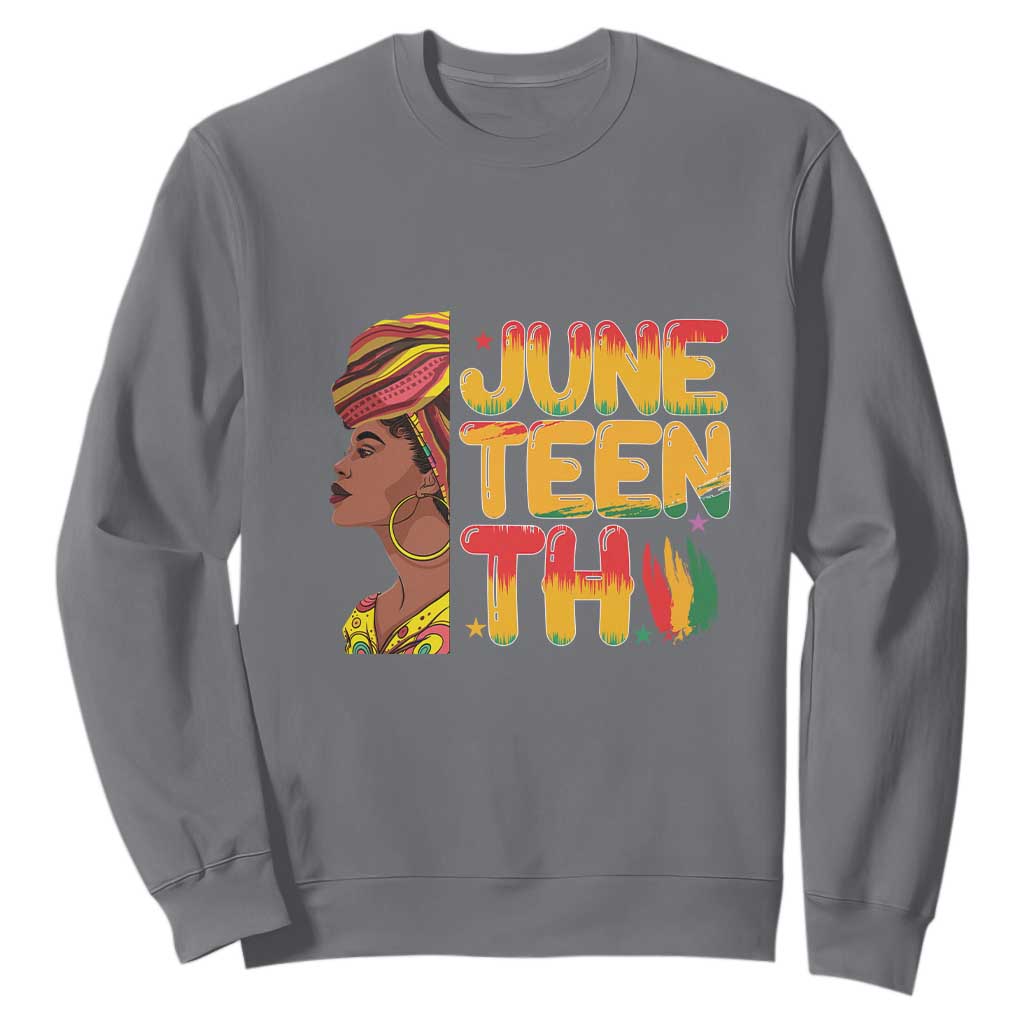 Juneteenth Black Woman Sweatshirt Black History African American Ladies TS01