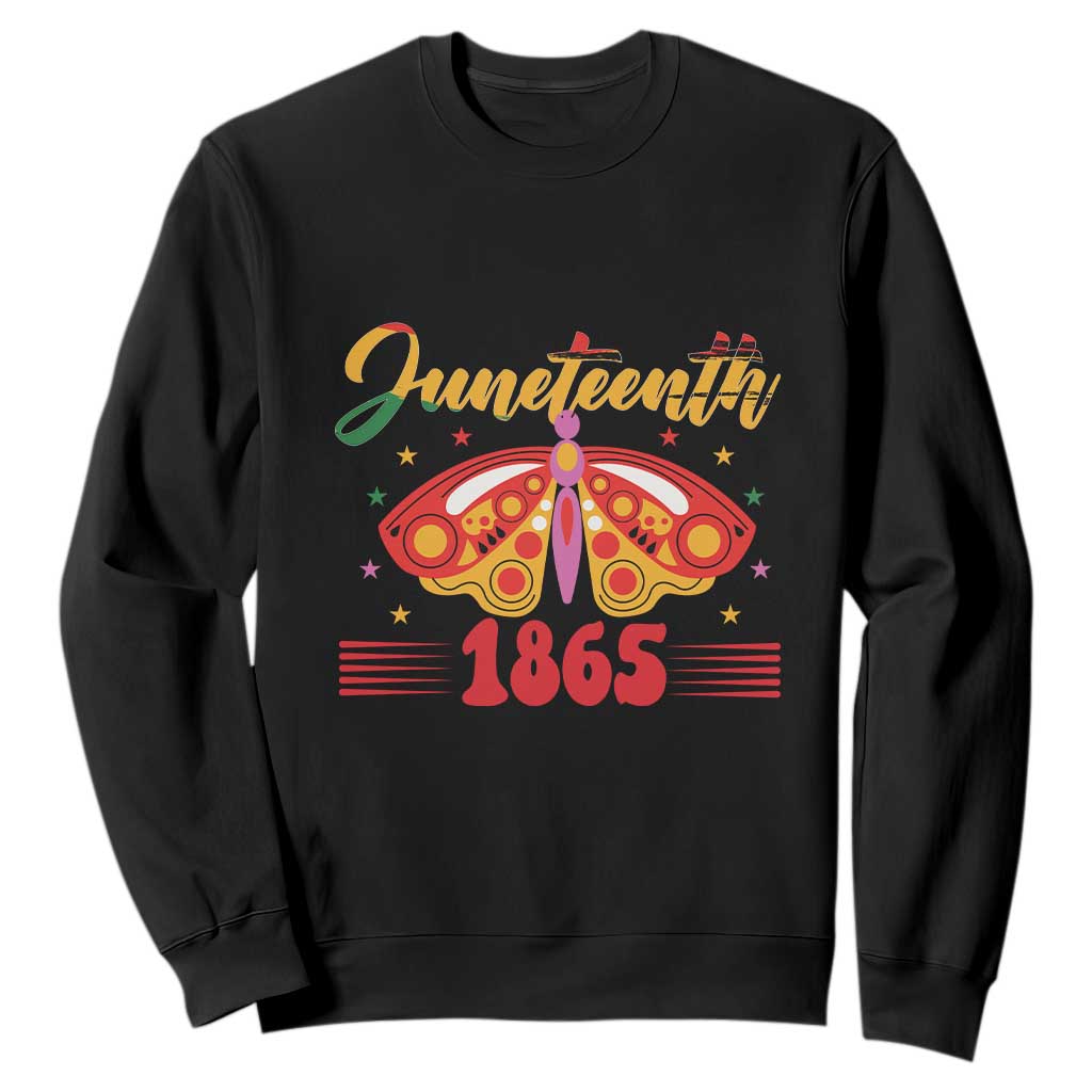 Juneteenth 1865 Butterfly Sweatshirt TS01