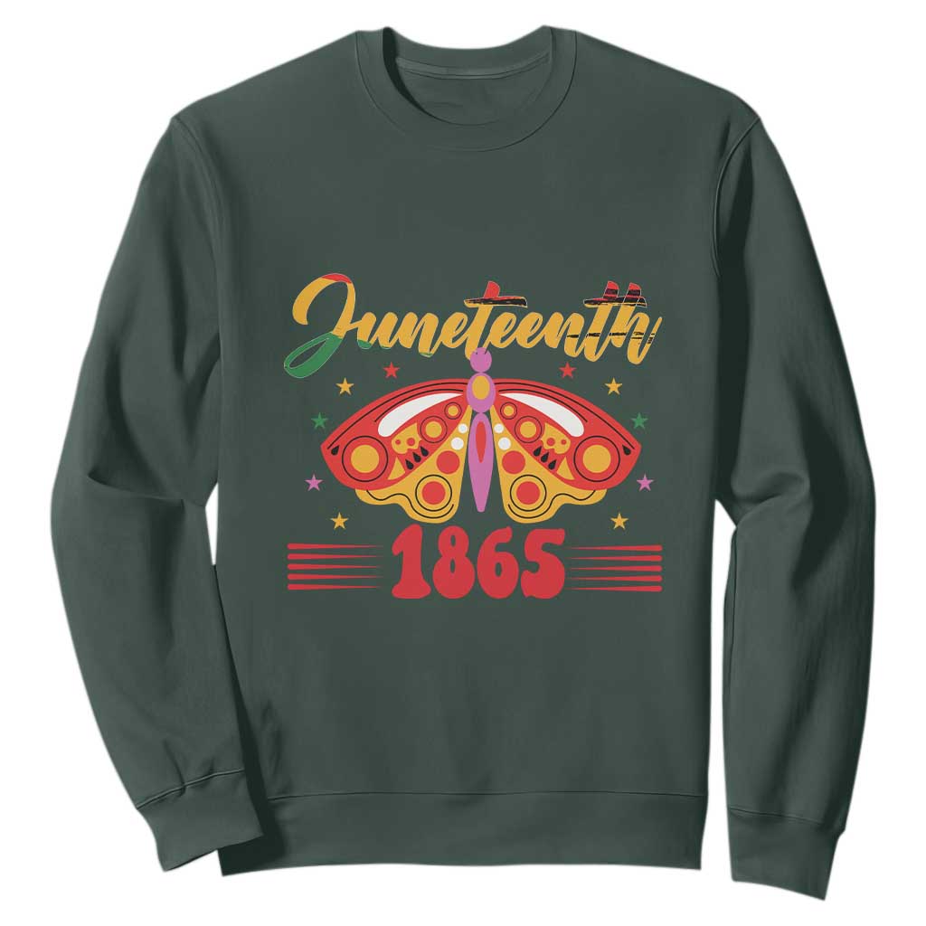 Juneteenth 1865 Butterfly Sweatshirt TS01