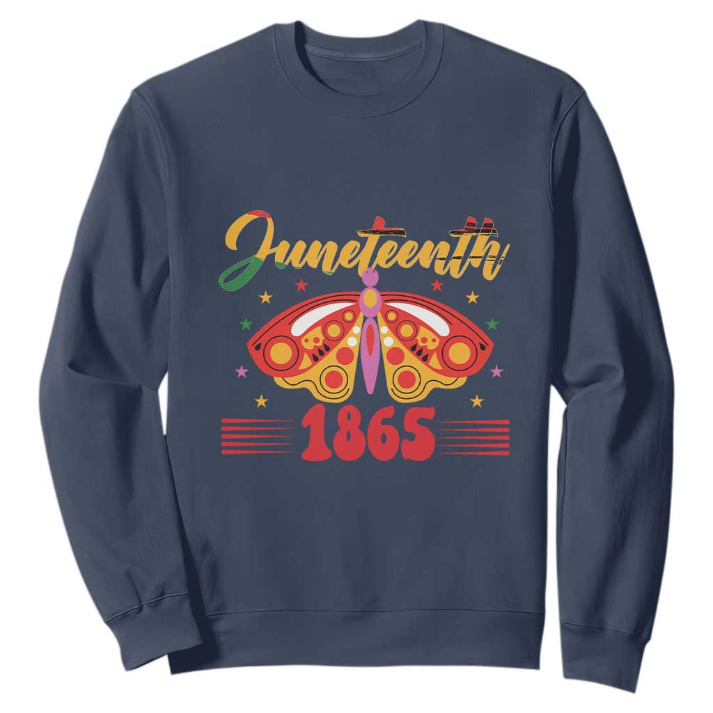 Juneteenth 1865 Butterfly Sweatshirt TS01