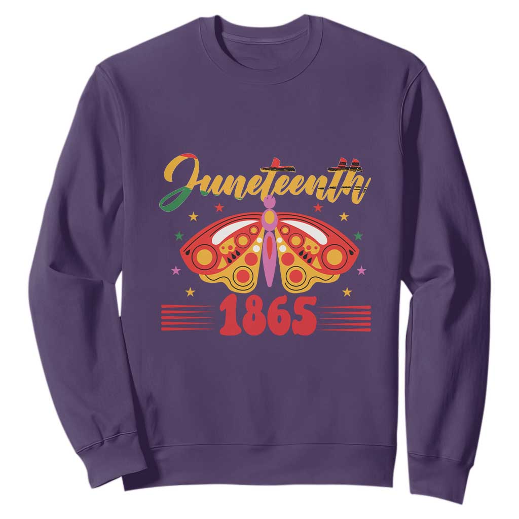 Juneteenth 1865 Butterfly Sweatshirt TS01