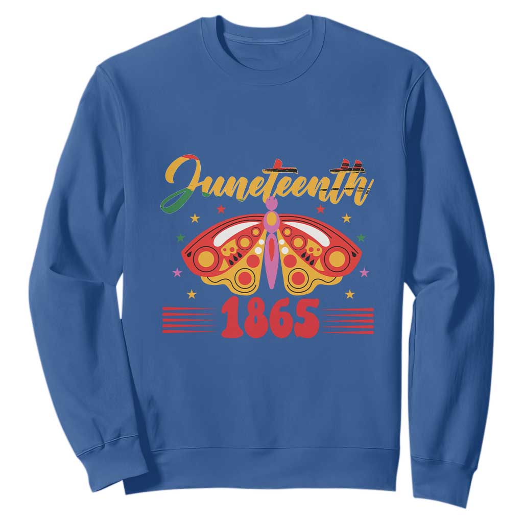 Juneteenth 1865 Butterfly Sweatshirt TS01