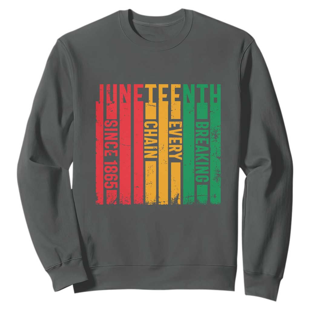 Juneteenth Since 1865 Sweatshirt Breaking Every Chain TS01