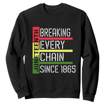 Juneteenth 1865 Sweatshirt Breaking Every Chain TS01