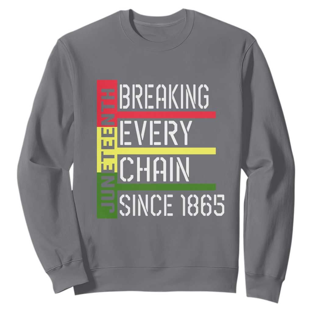 Juneteenth 1865 Sweatshirt Breaking Every Chain TS01