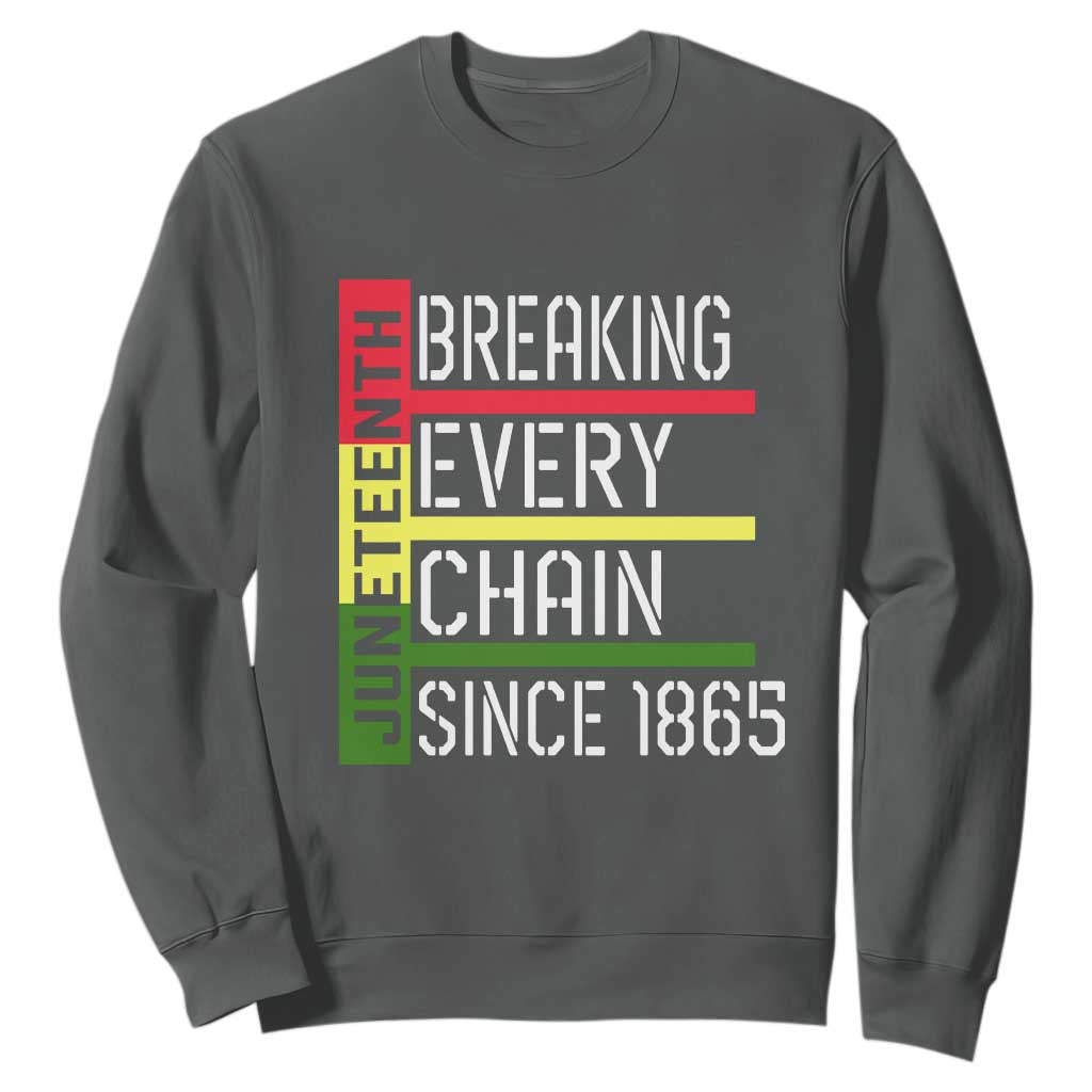 Juneteenth 1865 Sweatshirt Breaking Every Chain TS01