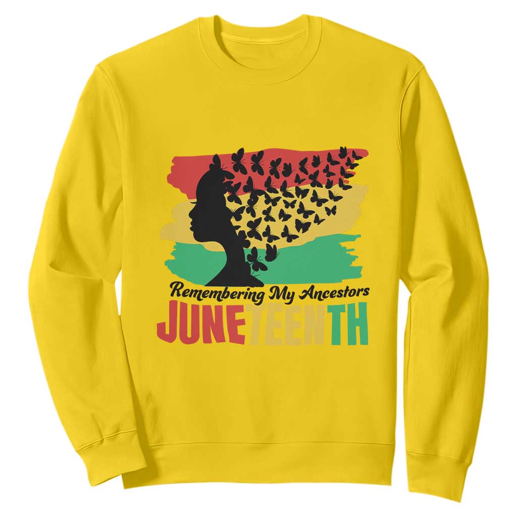 Juneteenth 1865 Sweatshirt Remembering My Ancestors TS01