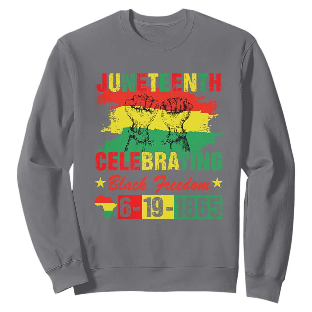 Juneteenth 1865 Sweatshirt Celebrating Black Freedom June 19th African American TS01