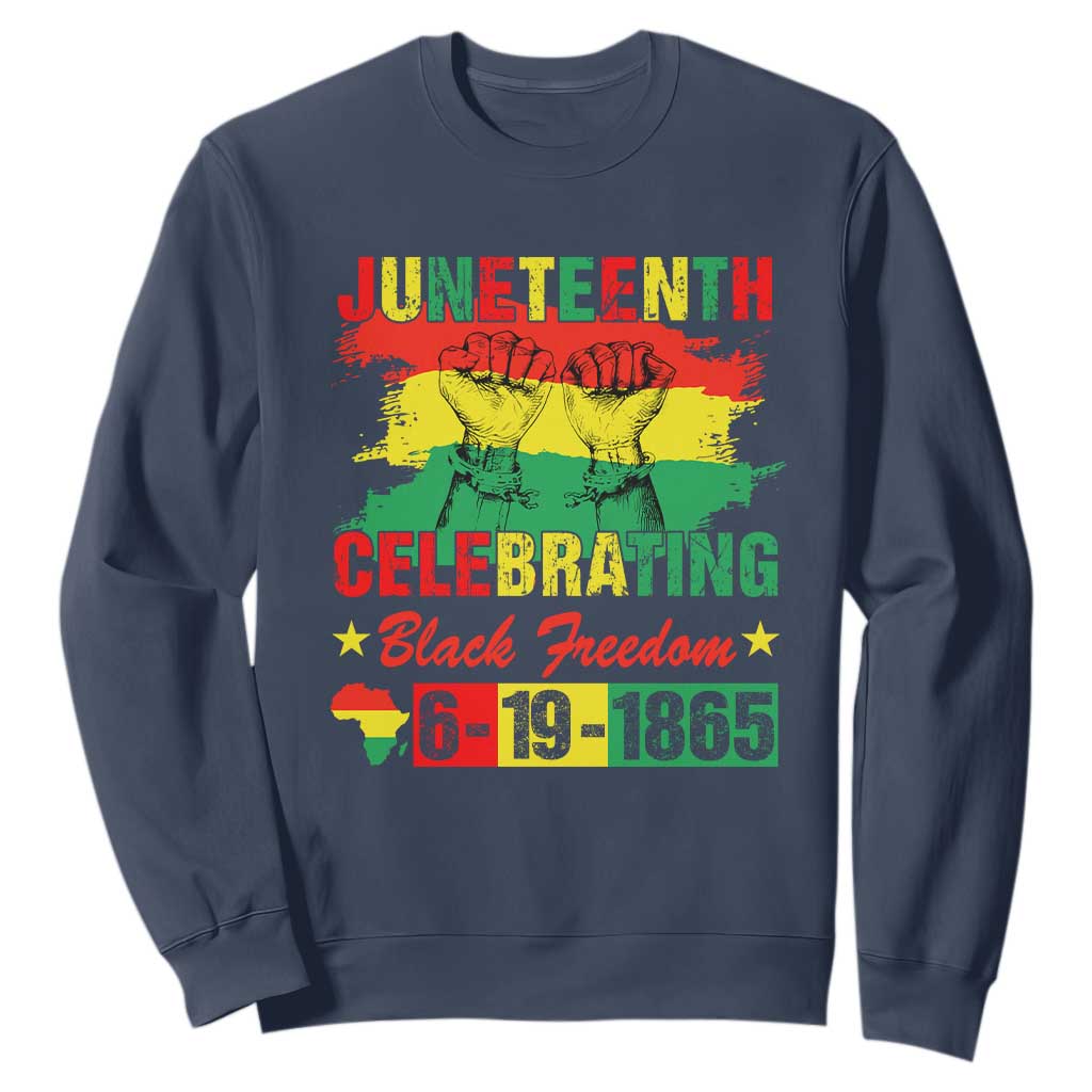 Juneteenth 1865 Sweatshirt Celebrating Black Freedom June 19th African American TS01