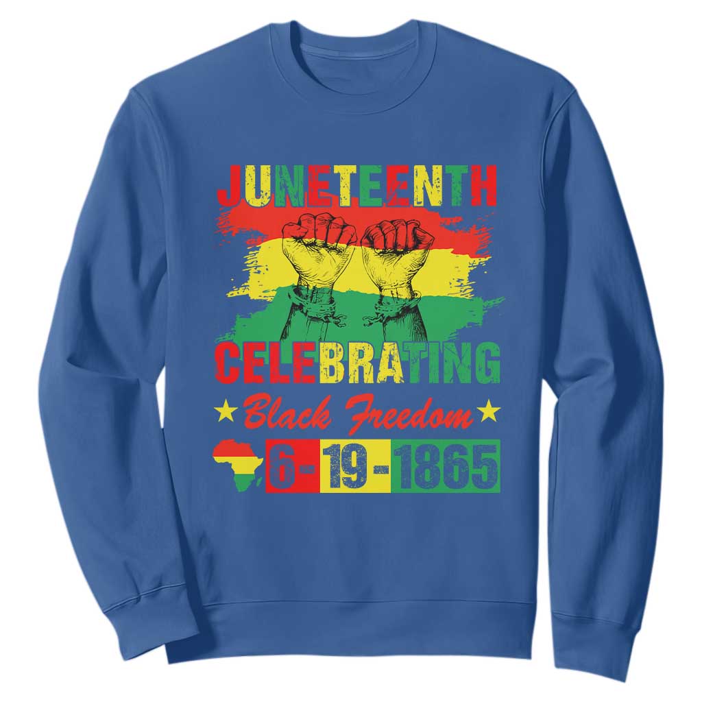 Juneteenth 1865 Sweatshirt Celebrating Black Freedom June 19th African American TS01
