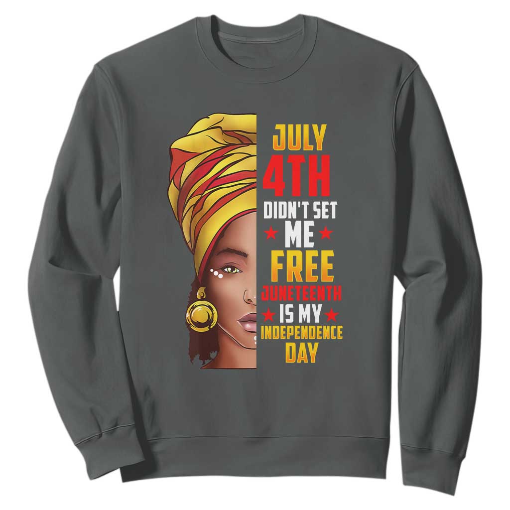 Juneteenth 1866 Sweatshirt Juneteenth Is My Independence Day for Women TS01