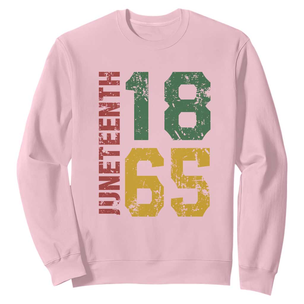 Juneteenth Sweatshirt Celebrating Freedom In African History Since 1865 TS01