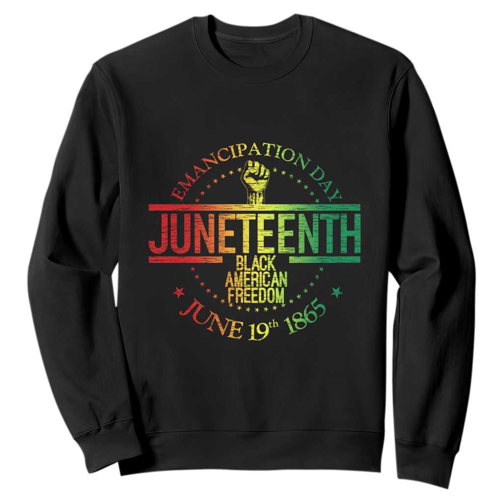 Emancipation Day Juneteenth 1865 Sweatshirt Black American Freedom History June 19th TS01