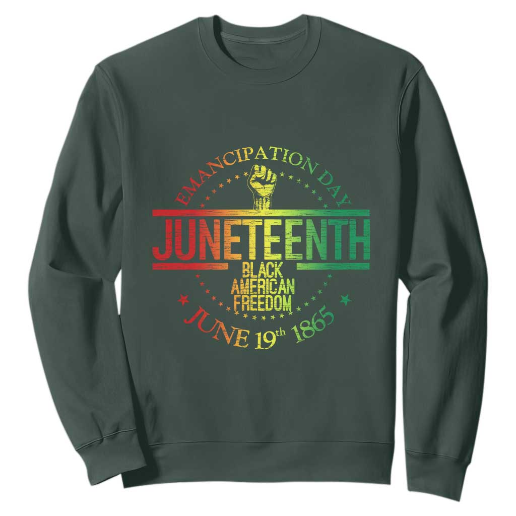 Emancipation Day Juneteenth 1865 Sweatshirt Black American Freedom History June 19th TS01