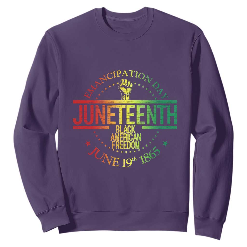 Emancipation Day Juneteenth 1865 Sweatshirt Black American Freedom History June 19th TS01