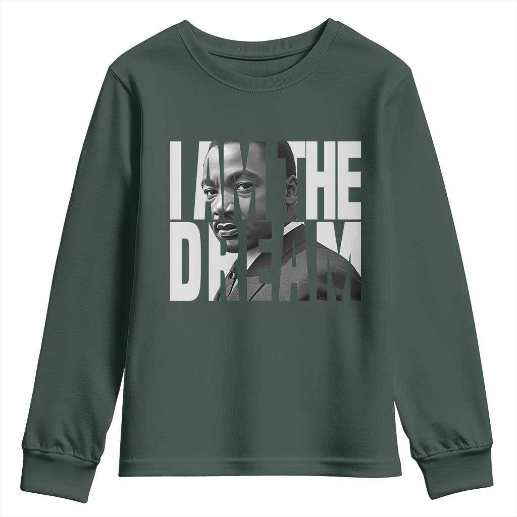 MLK Inspirational I Am The Dream Youth Sweatshirt Martin Luther King Black King Power Black History Month TS02