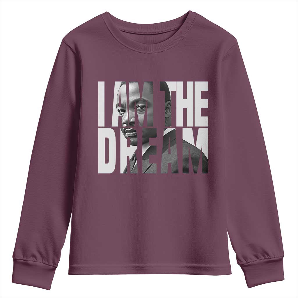 MLK Inspirational I Am The Dream Youth Sweatshirt Martin Luther King Black King Power Black History Month TS02