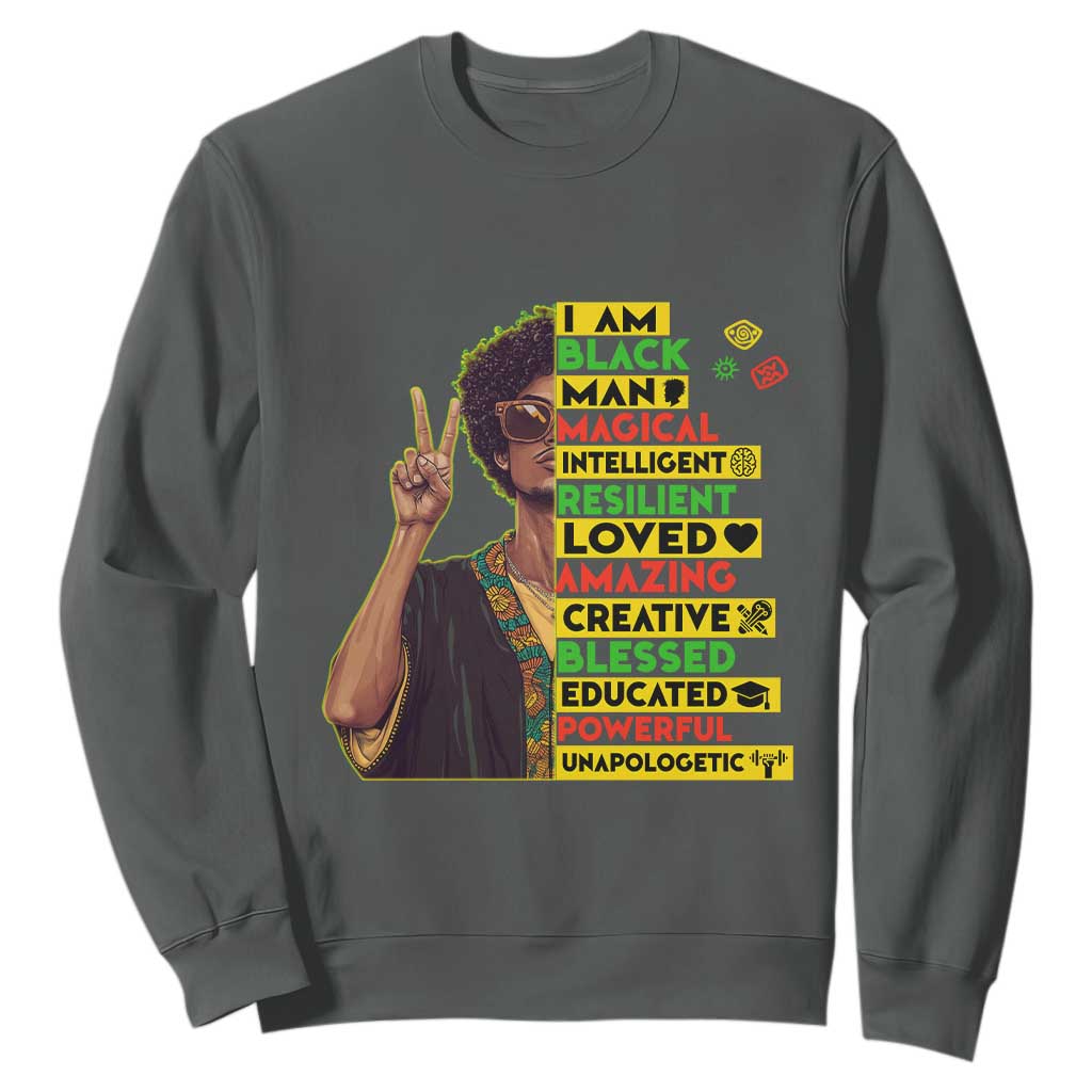 I Am Black Woman Afro Sweatshirt African American Pride Black History Month TS02