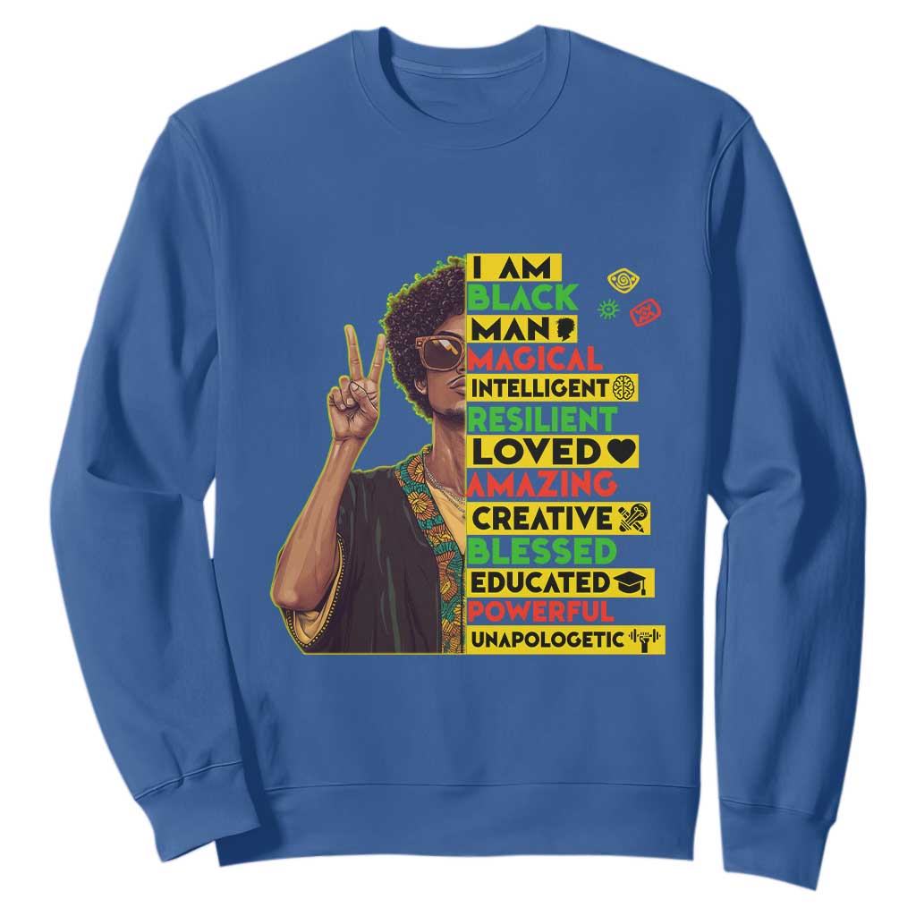 I Am Black Woman Afro Sweatshirt African American Pride Black History Month TS02