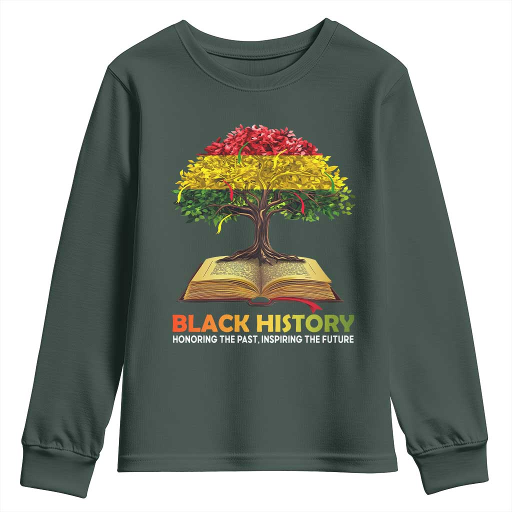 African Roots Pride Youth Sweatshirt Honoring The Past Inspiring The Future Black History Month TS02