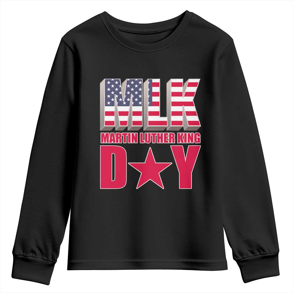 MLK Day Youth Sweatshirt Martin Luther King Jr American Civil Rights Leader TS02