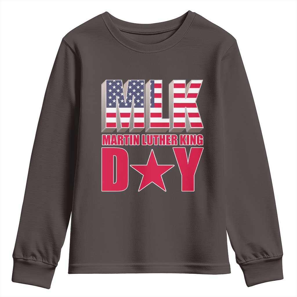 MLK Day Youth Sweatshirt Martin Luther King Jr American Civil Rights Leader TS02