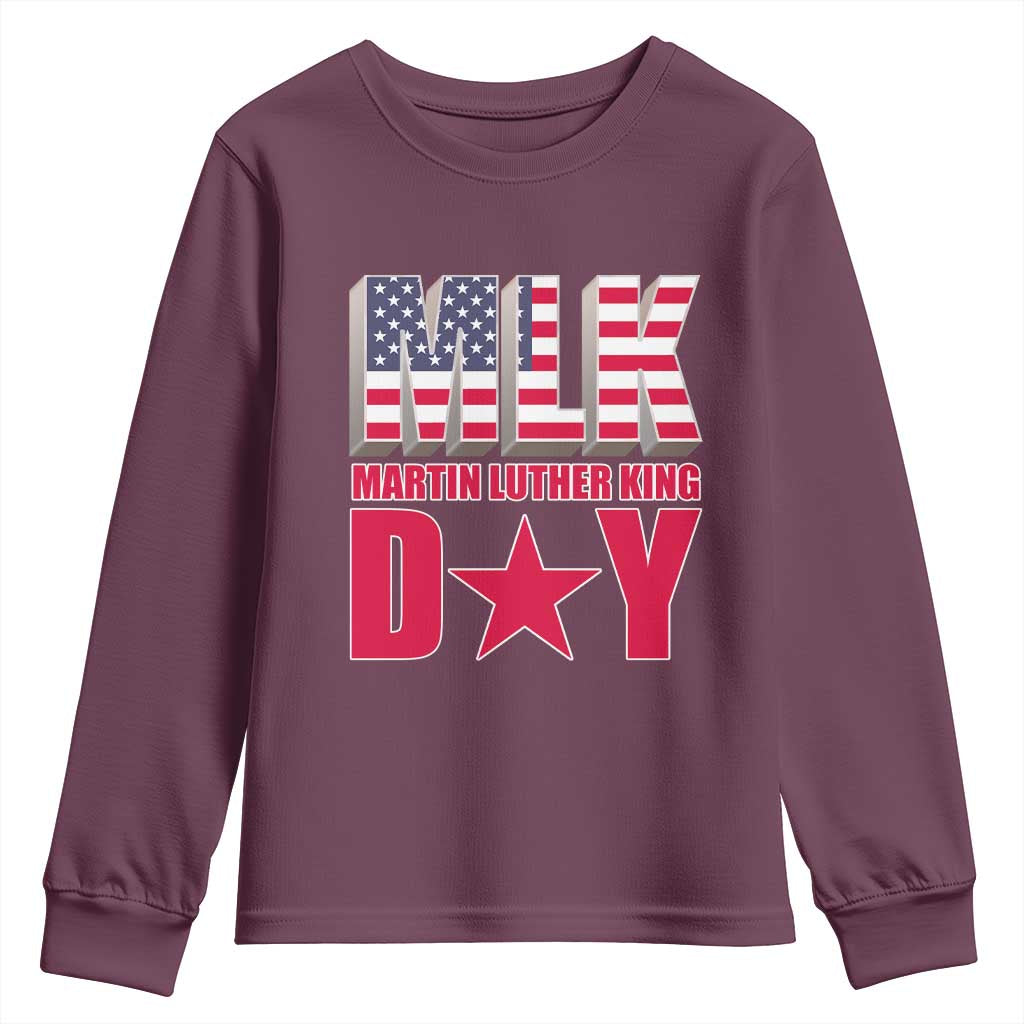 MLK Day Youth Sweatshirt Martin Luther King Jr American Civil Rights Leader TS02