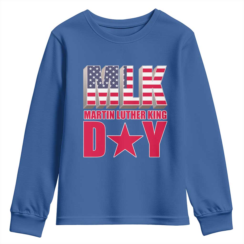 MLK Day Youth Sweatshirt Martin Luther King Jr American Civil Rights Leader TS02