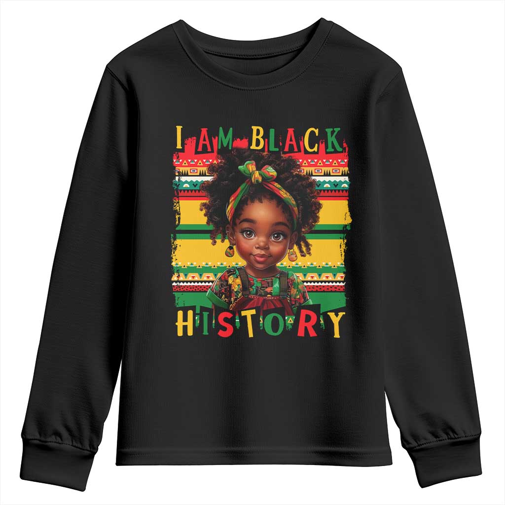 I Am Black History Youth Sweatshirt Black Melanin Kids Girls TS02