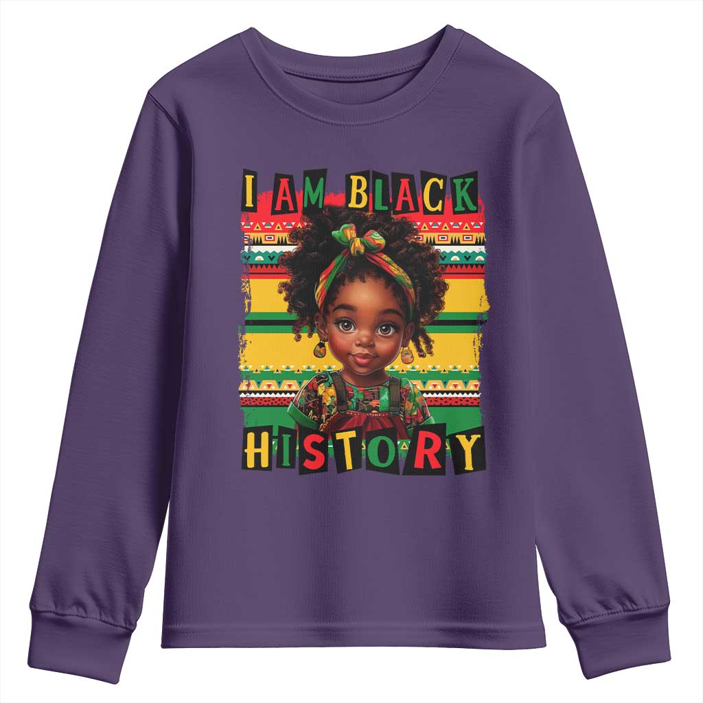 I Am Black History Youth Sweatshirt Black Melanin Kids Girls TS02