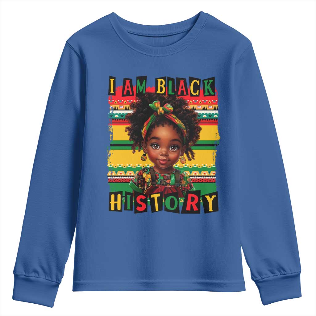 I Am Black History Youth Sweatshirt Black Melanin Kids Girls TS02