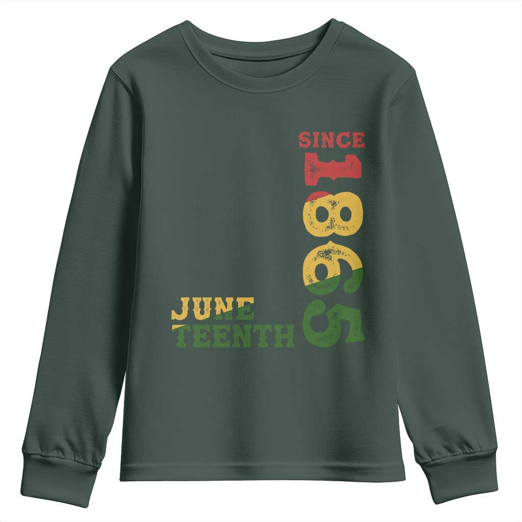 Juneteenth Since 1865 Youth Sweatshirt Freedom Black History Independence Day TS02