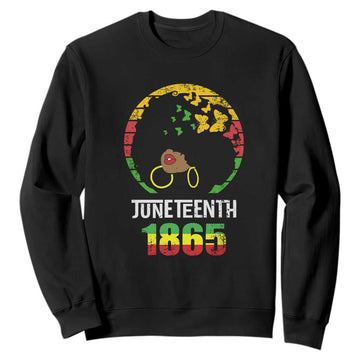 Juneteenth 1865 Sweatshirt Retro Black Woman Pride TS02