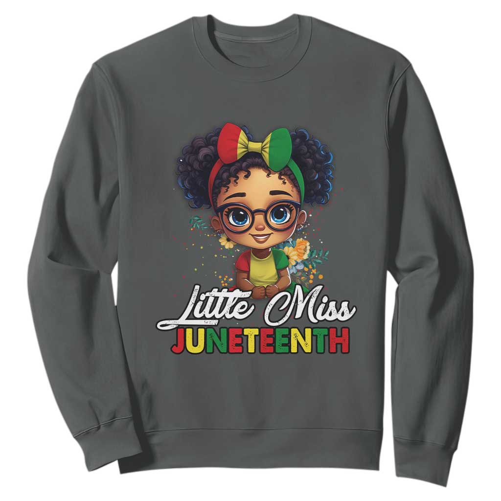Little Miss Juneteenth Sweatshirt Since 1865 Black History TS02