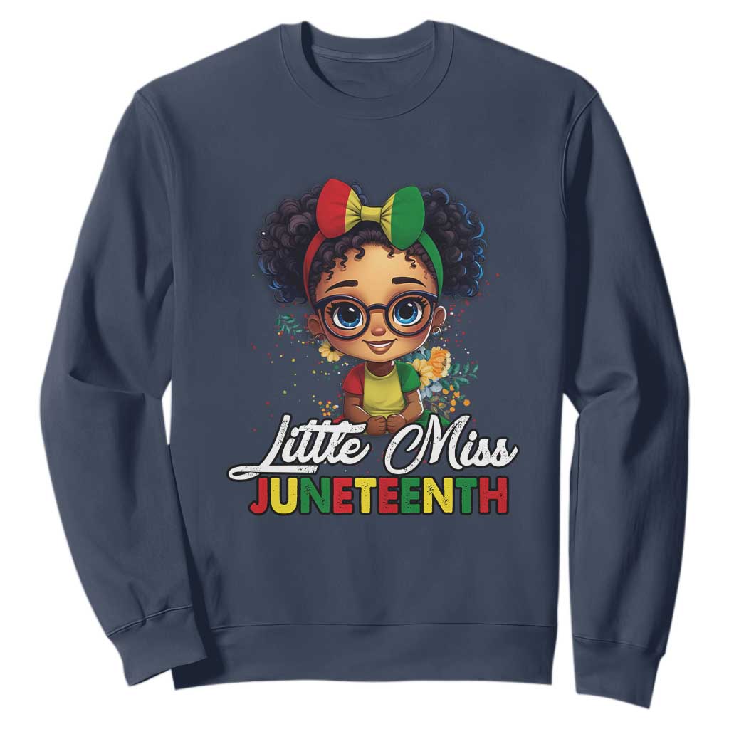 Little Miss Juneteenth Sweatshirt Since 1865 Black History TS02
