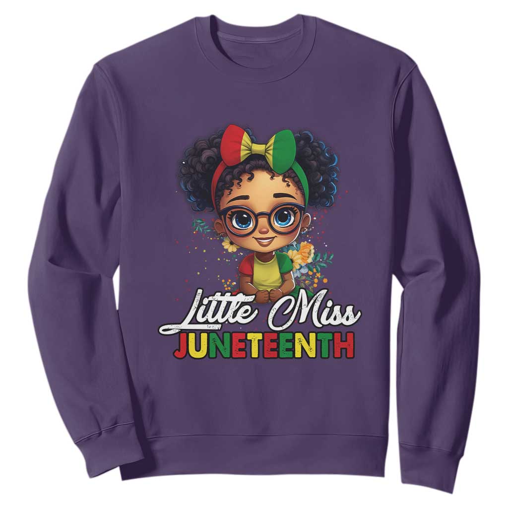 Little Miss Juneteenth Sweatshirt Since 1865 Black History TS02