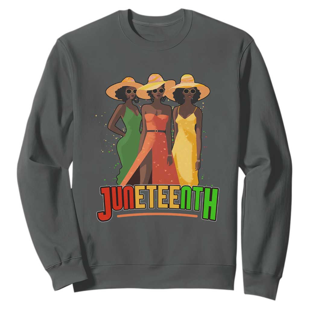 Juneteenth 1865 Sweatshirt Beautiful Black Women Melanin TS02