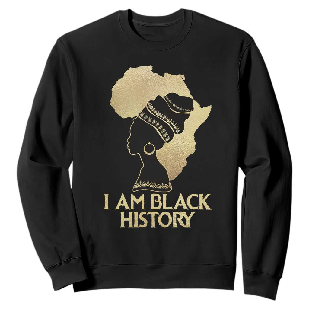 I Am Black History Sweatshirt Black Girls African American TS02