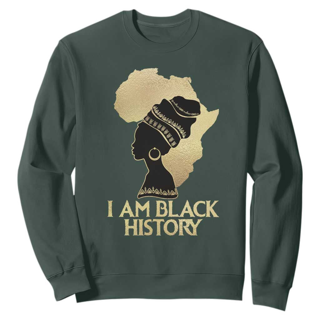 I Am Black History Sweatshirt Black Girls African American TS02