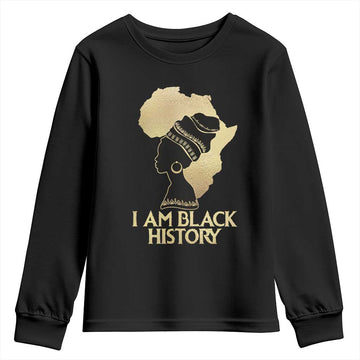I Am Black History Youth Sweatshirt Black Girls African American TS02