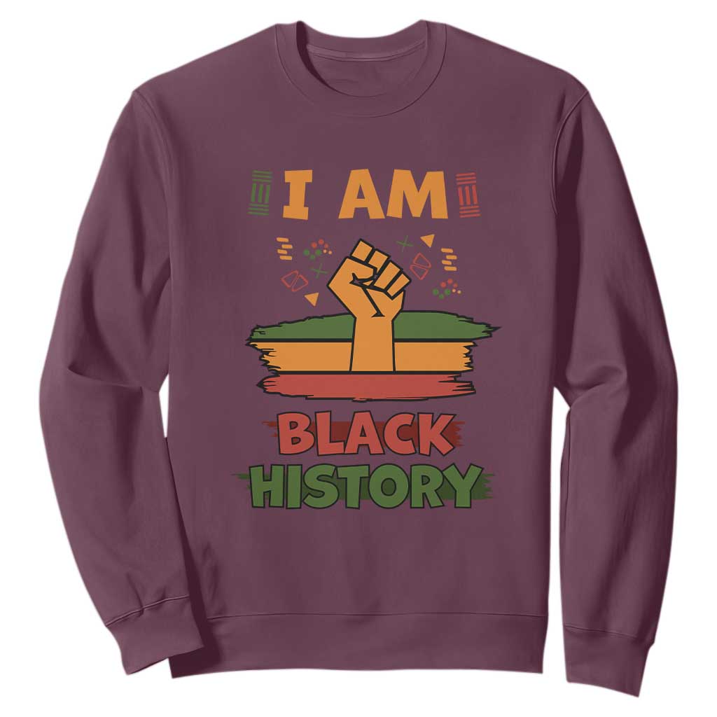 I Am Black History Sweatshirt African American Pride Celebration Month TS02