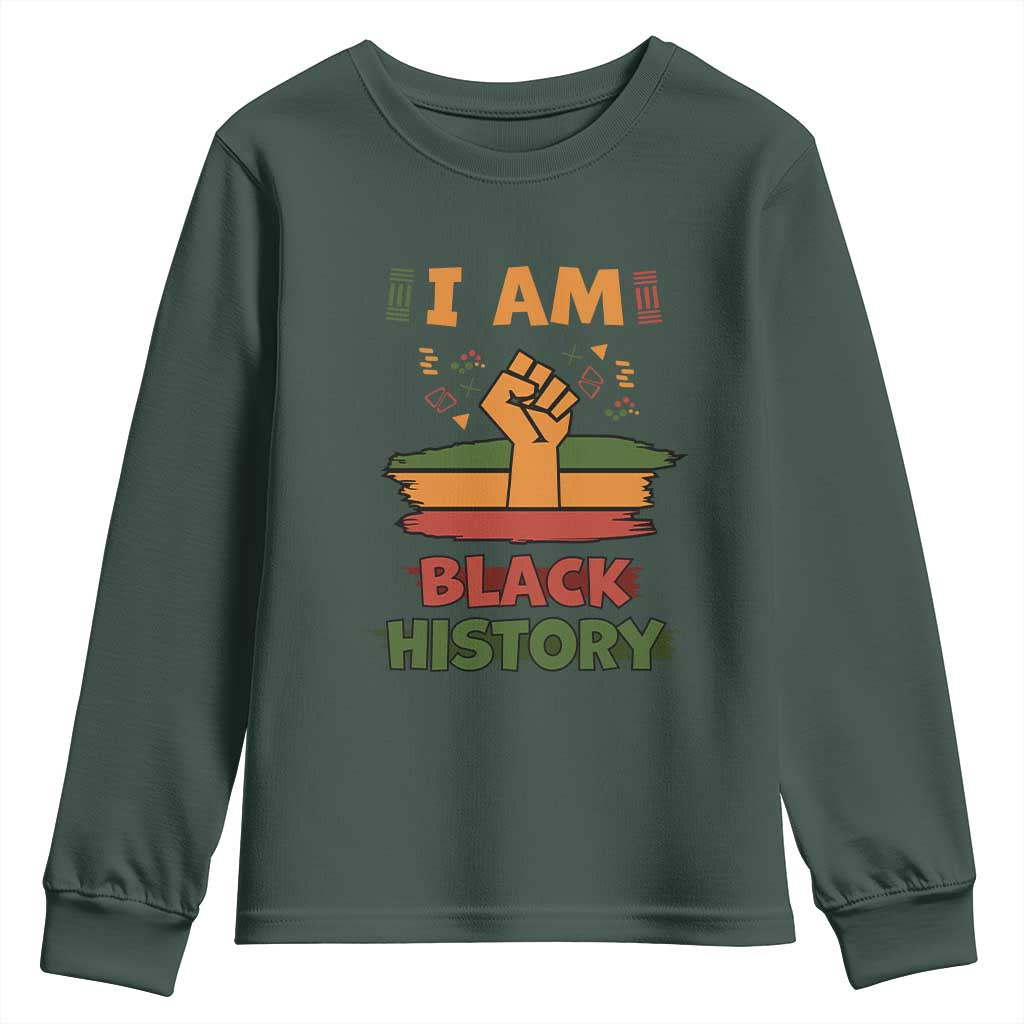 I Am Black History Youth Sweatshirt African American Pride Celebration Month TS02