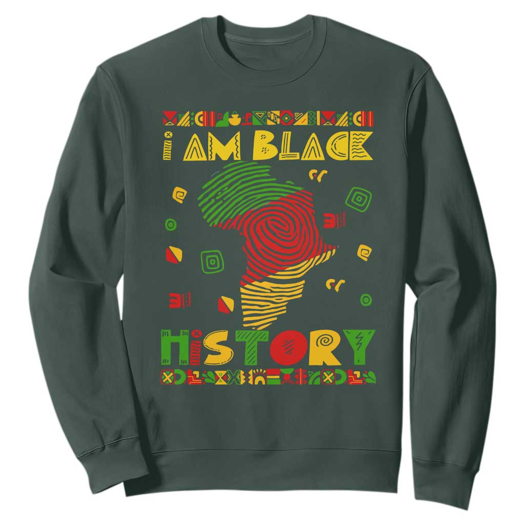 I Am Black History Sweatshirt African American Pride Kente TS02