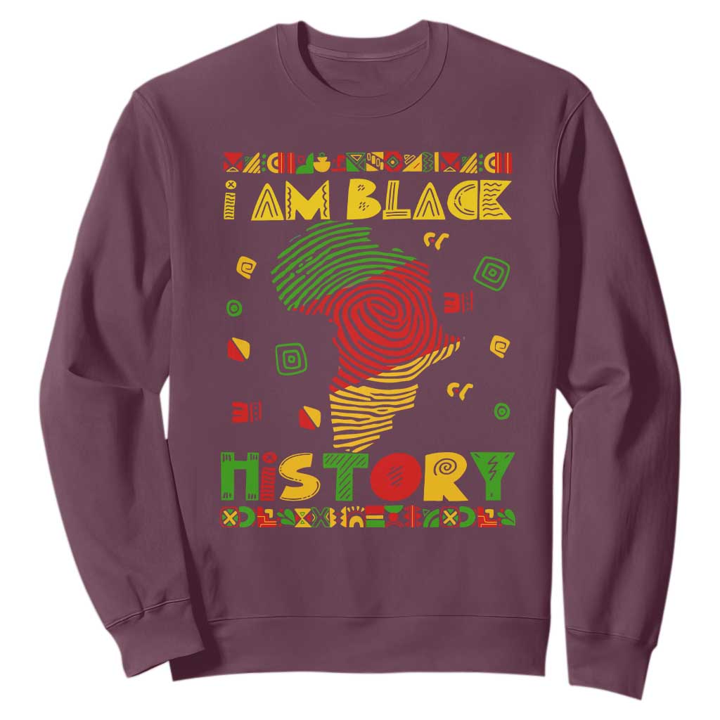 I Am Black History Sweatshirt African American Pride Kente TS02