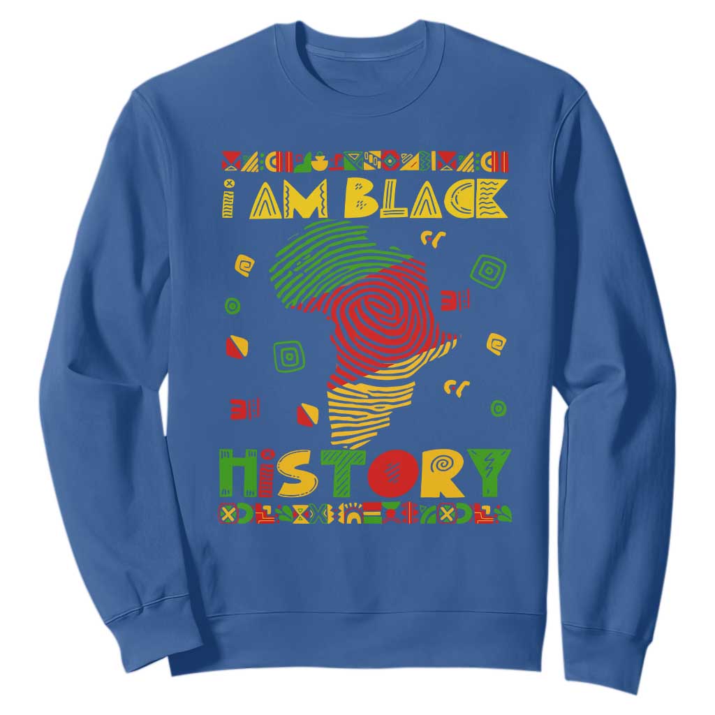 I Am Black History Sweatshirt African American Pride Kente TS02