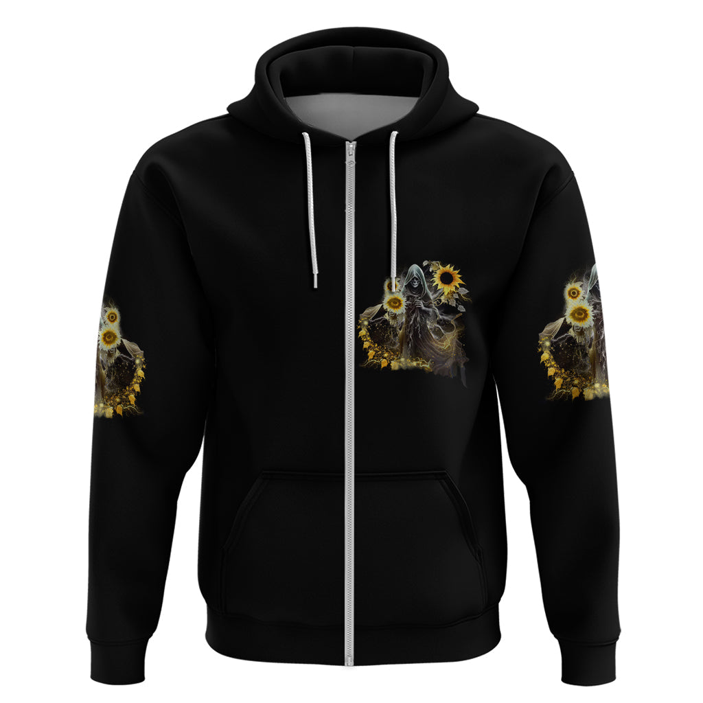 I Am The Storm Reaper Sunflower Roses Wings Hoodie TS04