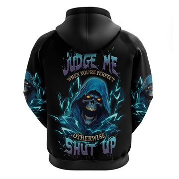 Judge Me When Mad Reaper Skull Hoodie TS04